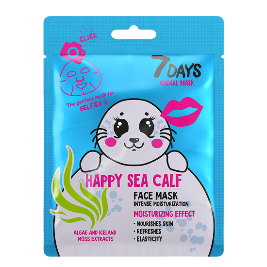 7 DAYS ANIMAL Happy Sea Calf Sheet Mask 28g