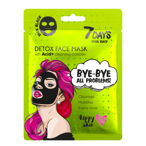 7 DAYS BLACK Bye-Bye, Skin Problems Sheet Mask 25g