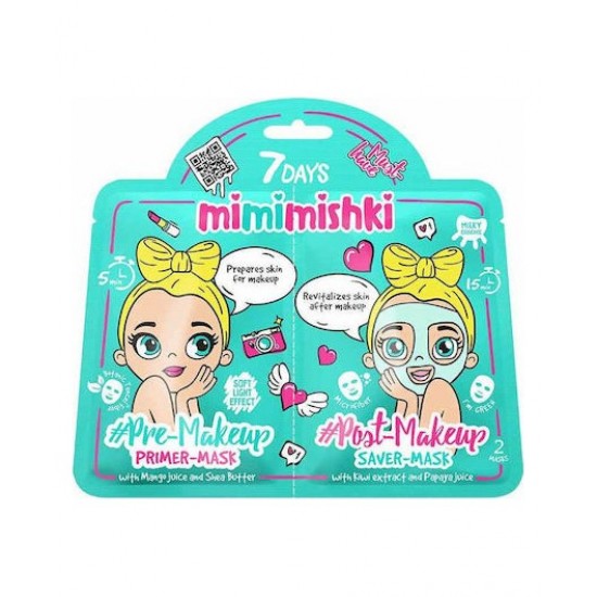 7DAYS MIMIMISHKI PRE & POST MakeUp Green 25g/25g