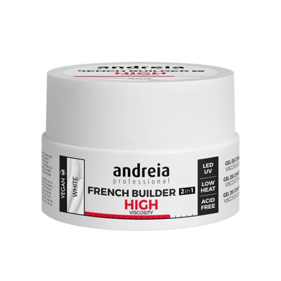 ANDREIA Gel Νυχιών Παχύρευστο για Γαλλικό 2in1 White 22gr