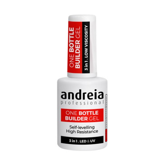 ANDREIA Gel Νυχιών Χτισίματος 3in1 Soft White με πινέλο 14ml