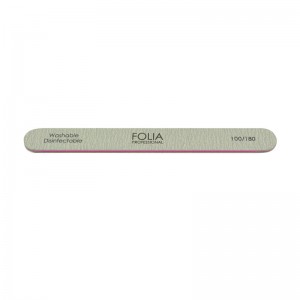 FOLIA COSMETICS Nail File Straight Grey (100/180)