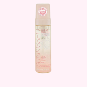 Sunkissed Clear Mousse 1 Hour Tan 95% Natural Ingredients "Clean Ocean Edition" 200ml