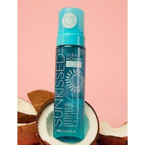 Sunkissed Clear Mousse 1 Hour Tan 95% Natural Ingredients 200ml