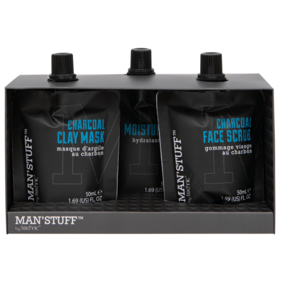 Technic Man'Stuff Ανδρικό Σετ Περιποίησης Προσώπου - Charcoal Set