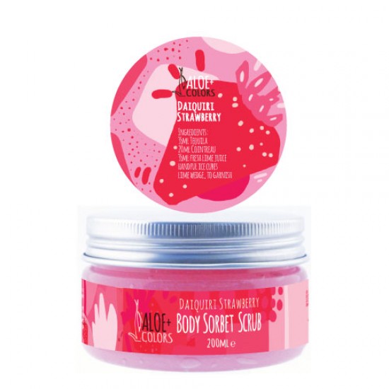 Aloe+Colors Body Scrub Daiquiri Strawberry Sorbet 200ml