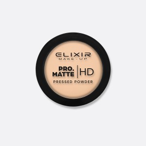Elixir PRO. MATTE Pressed Powder HD – #207 (Light Brown)
