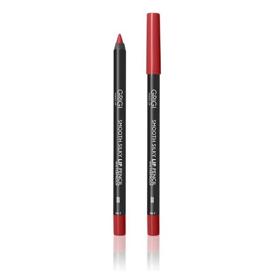 Grigi Make Up Waterproof Lip Silky Pencil 02 Red