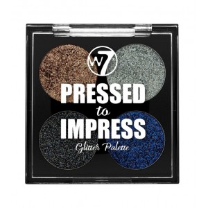 W7 Pressed To Impress Glitter Palette Style Icon 4X1gr